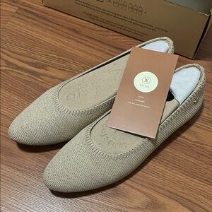 VIVAIA Beige Knit Flats